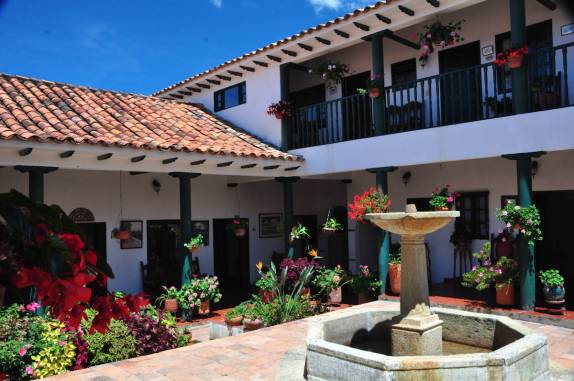 Nosso hotel em Villa de Leyva, na Colômbia